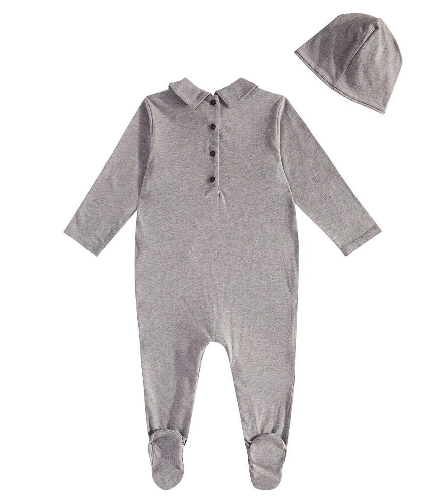  Balmain Kids Balmain Kids Bebé - Set De Body Y Gorro De Algodón 