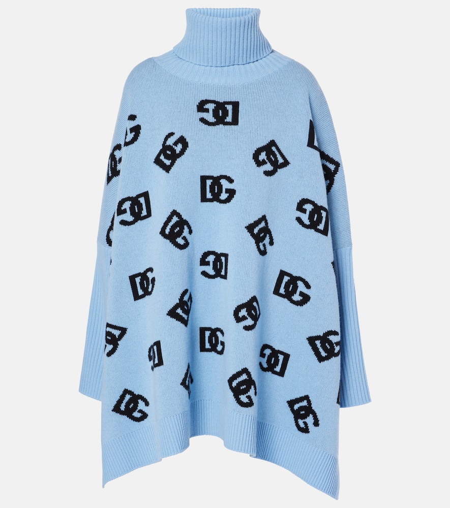 Dolce & Gabbana DG oversized wool turtleneck sweater