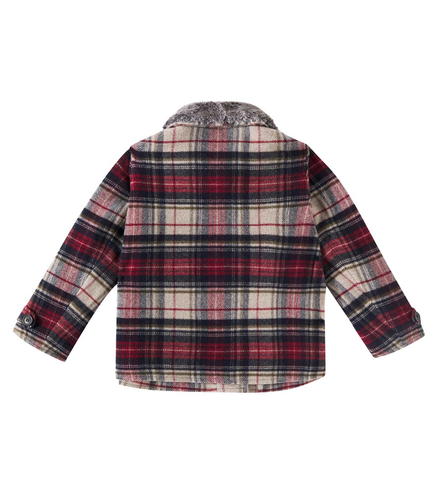  Bonpoint Bonpoint Gigliola Checked Wool-blend Tweed Coat 