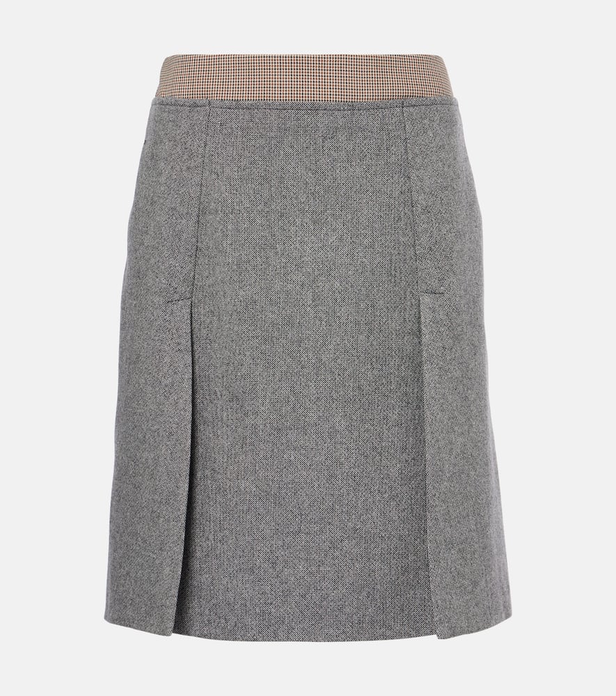 Riga tweed midi skirt