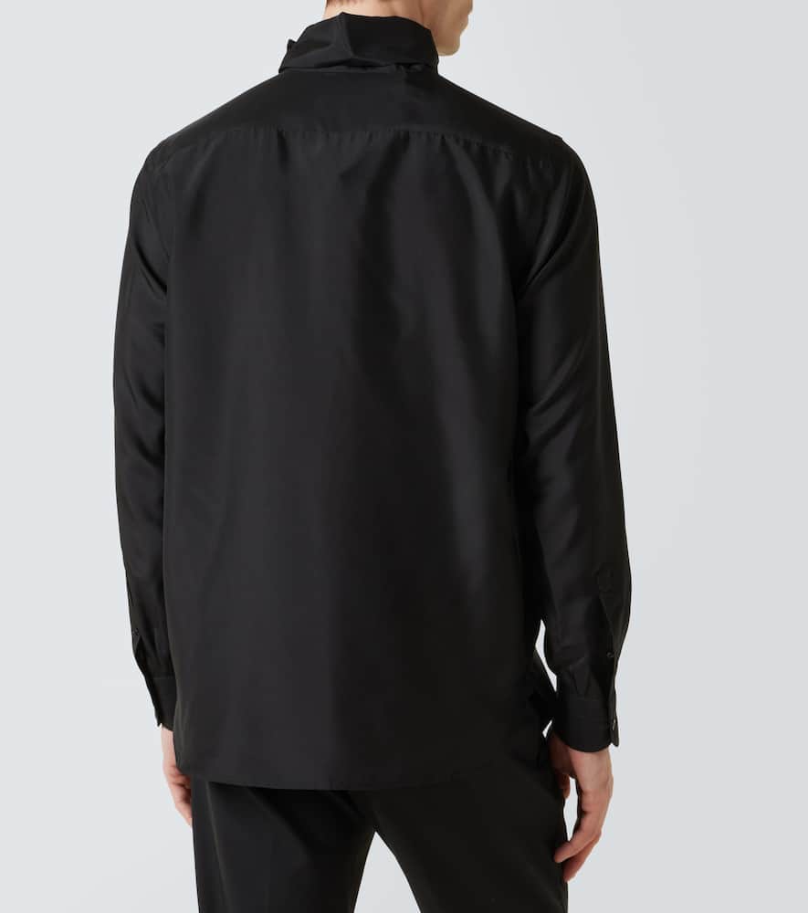 Tom Ford Silk Turtleneck Sweater In Gold