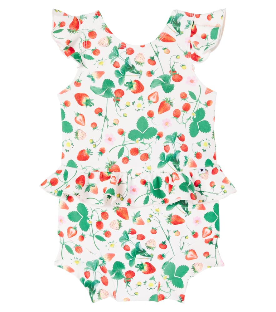 Molo Baby Nandini Printed Swimsuit In Multicoloured