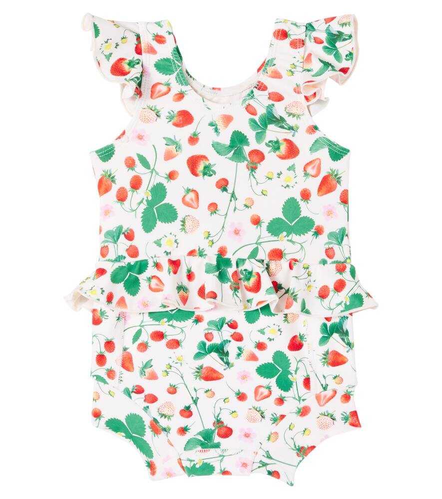 Molo Baby Nandini Printed Swimsuit In Multicoloured
