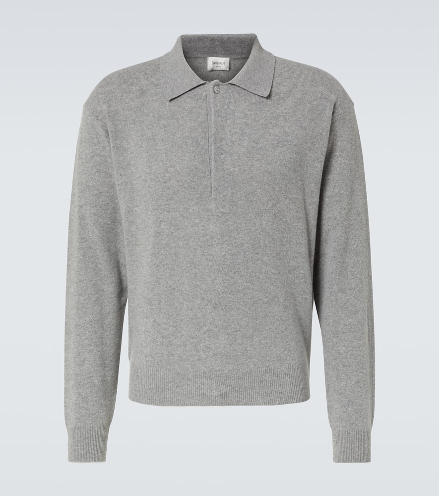 Wool polo sweater