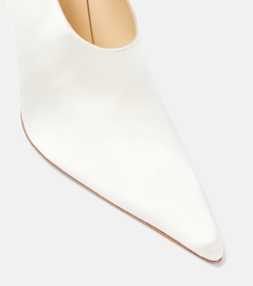  Magda Butrym Magda Butrym Floral-applique Satin Pumps 