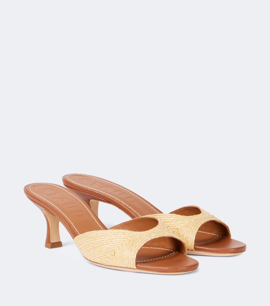 Brigitte 55 Leather-Lined Mules