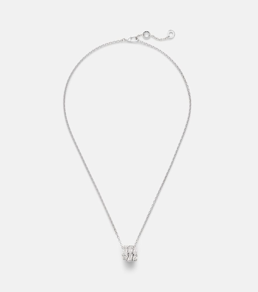 Bvlgari Serpenti Viper 18kt white gold pendant necklace with diamonds