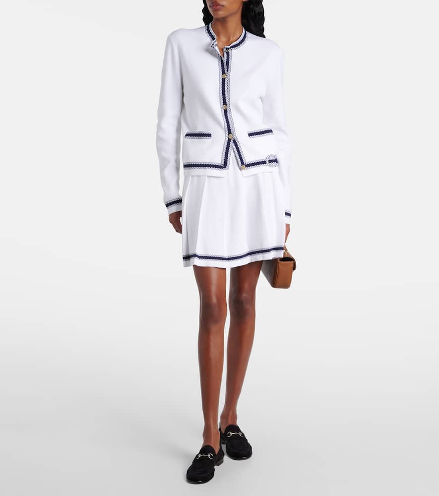 Gucci Cotton Stitch Cardigan With Intarsia