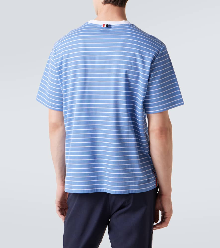 Thom Browne Blue Milano Short Sleeve Pocket T-shirt