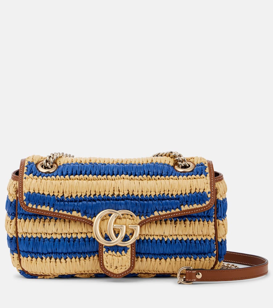 GG Marmont Medium striped shoulder bag