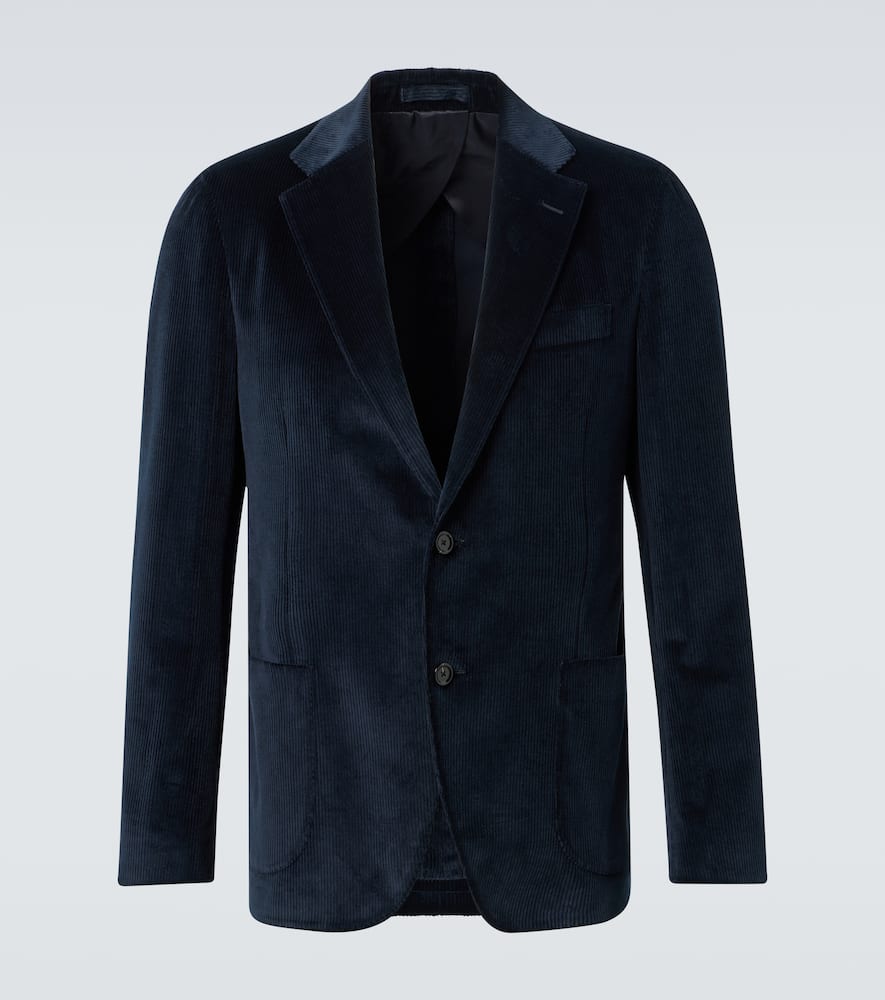 Lardini Single-breasted Twill Blazer