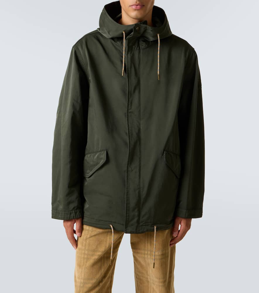 Burberry Embossed Ekd Stamp Buttoned Jacket In Green