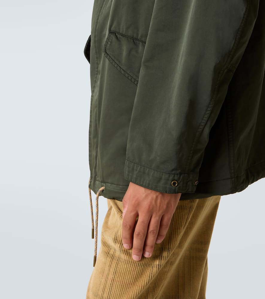 Burberry Embossed Ekd Stamp Buttoned Jacket In Green