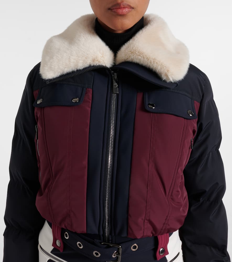 Fusalp Karei Faux Fur-trimmed Ski Suit In Multi