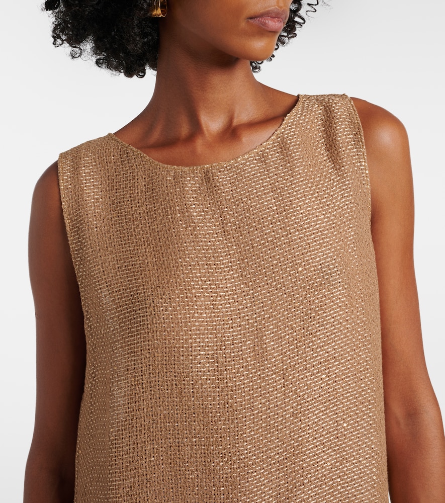  Leset Leset Stella Sequined Linen-blend Minidress 