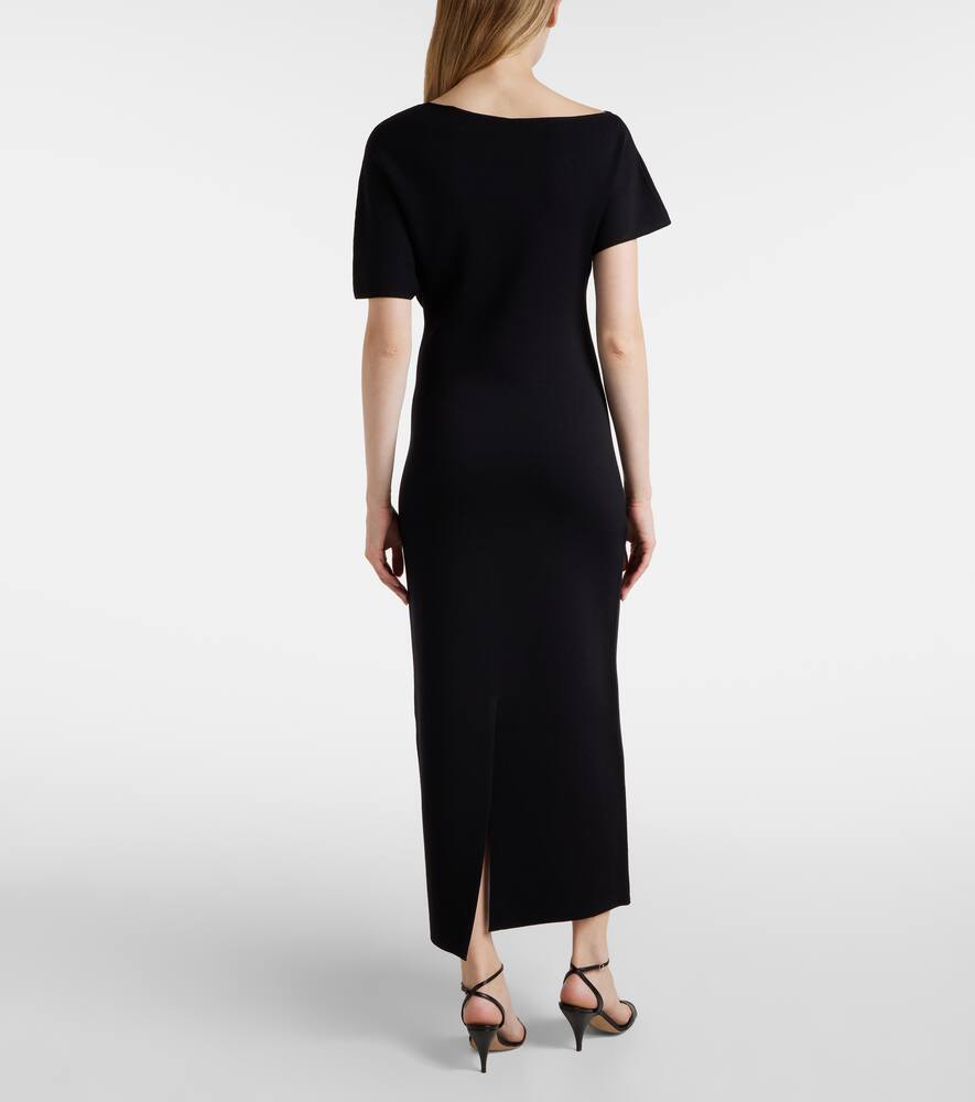 Rohe Asymmetric Jersey Dress In Black