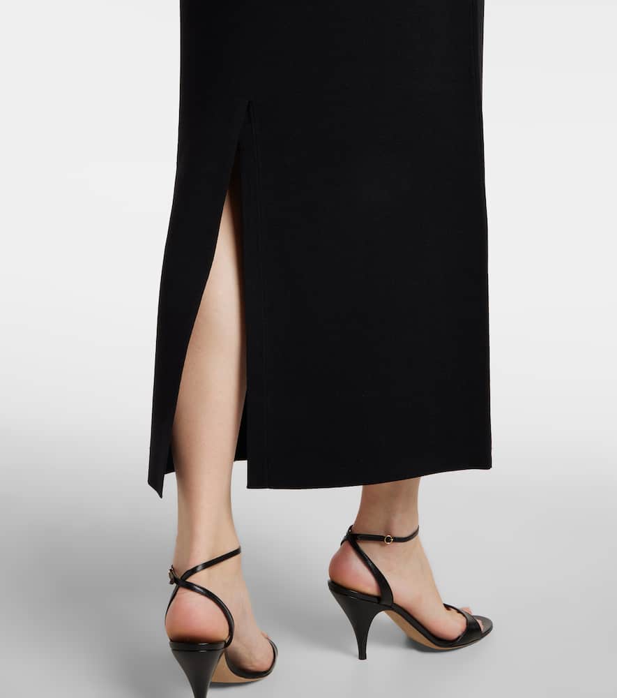 Rohe Asymmetric Jersey Dress In Black