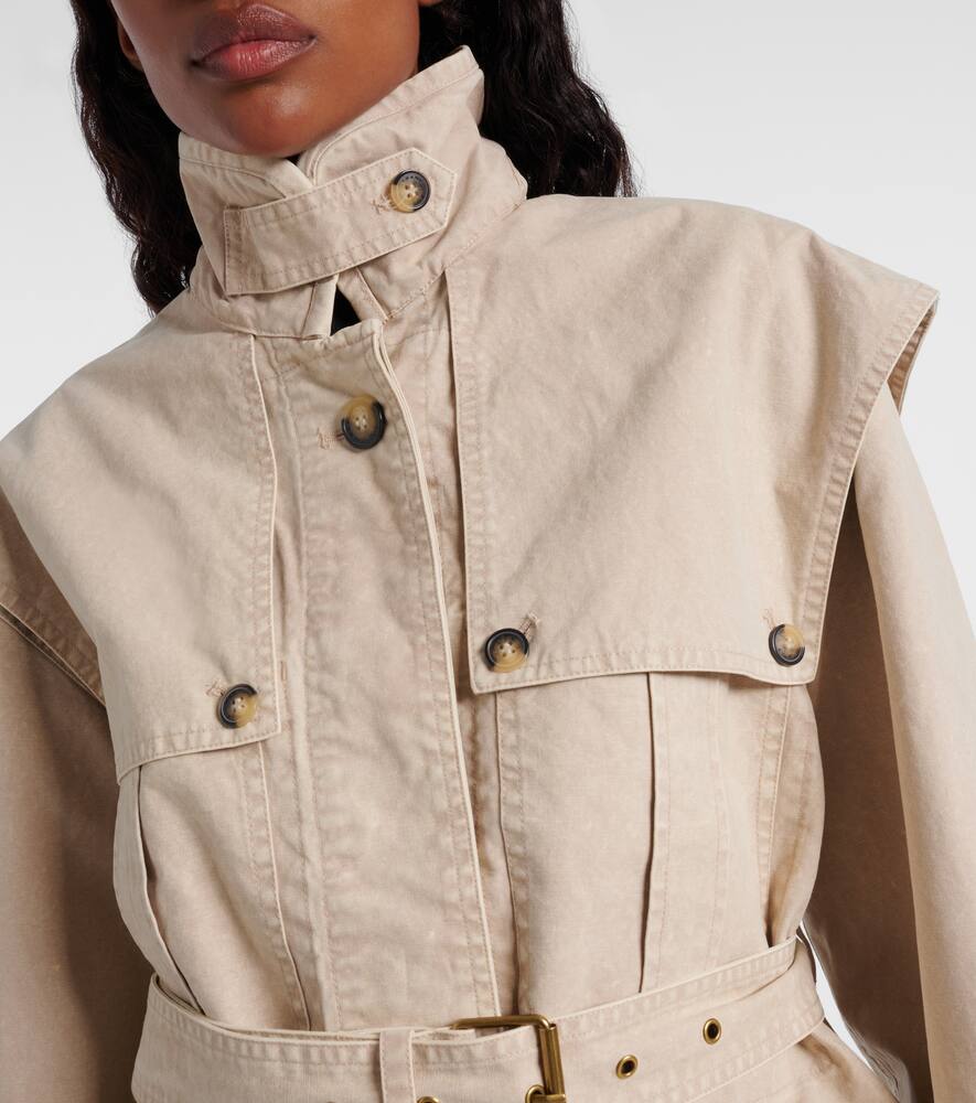 Isabel Marant Étoile Belted Flap-pocket Jacket In Neutral