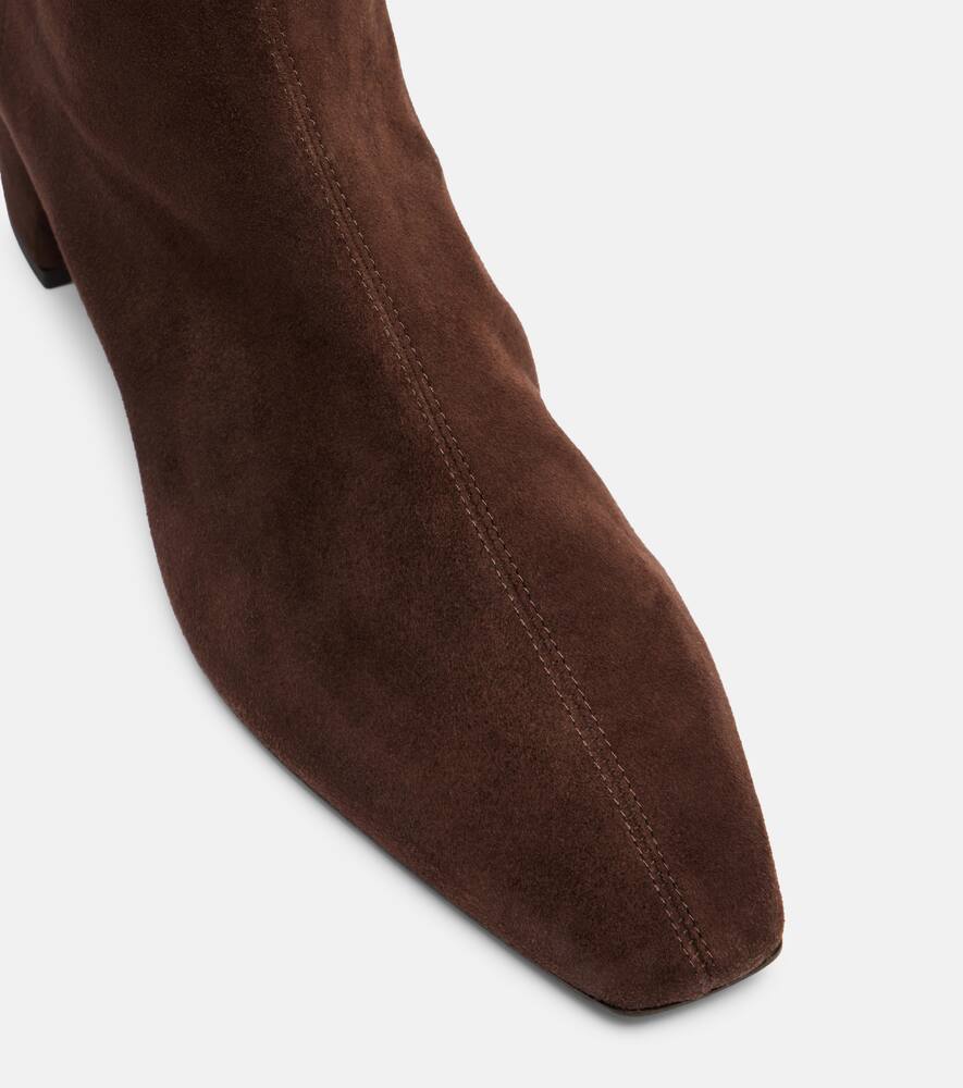 Aquazzura Saint Honore 35 Suede Knee-high Boots In Multi