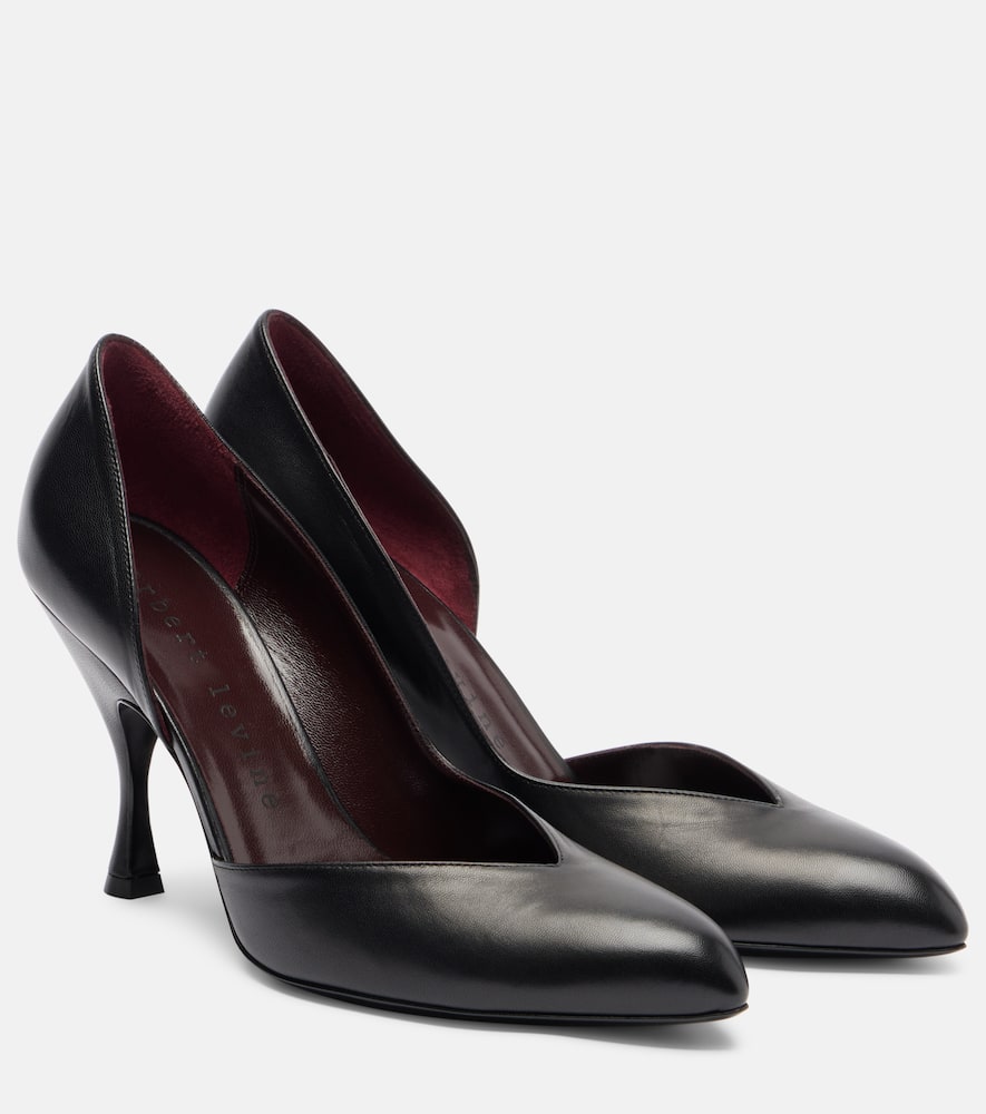 Herbert Levine Not Half Bad Leather Pumps In Black