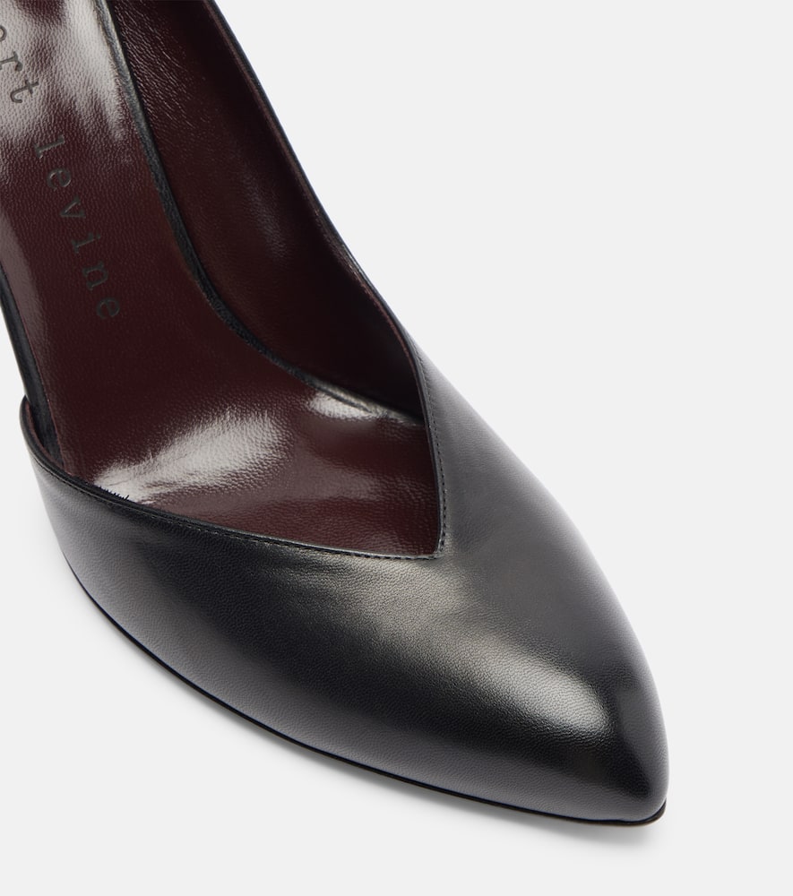 Herbert Levine Not Half Bad Leather Pumps In Black