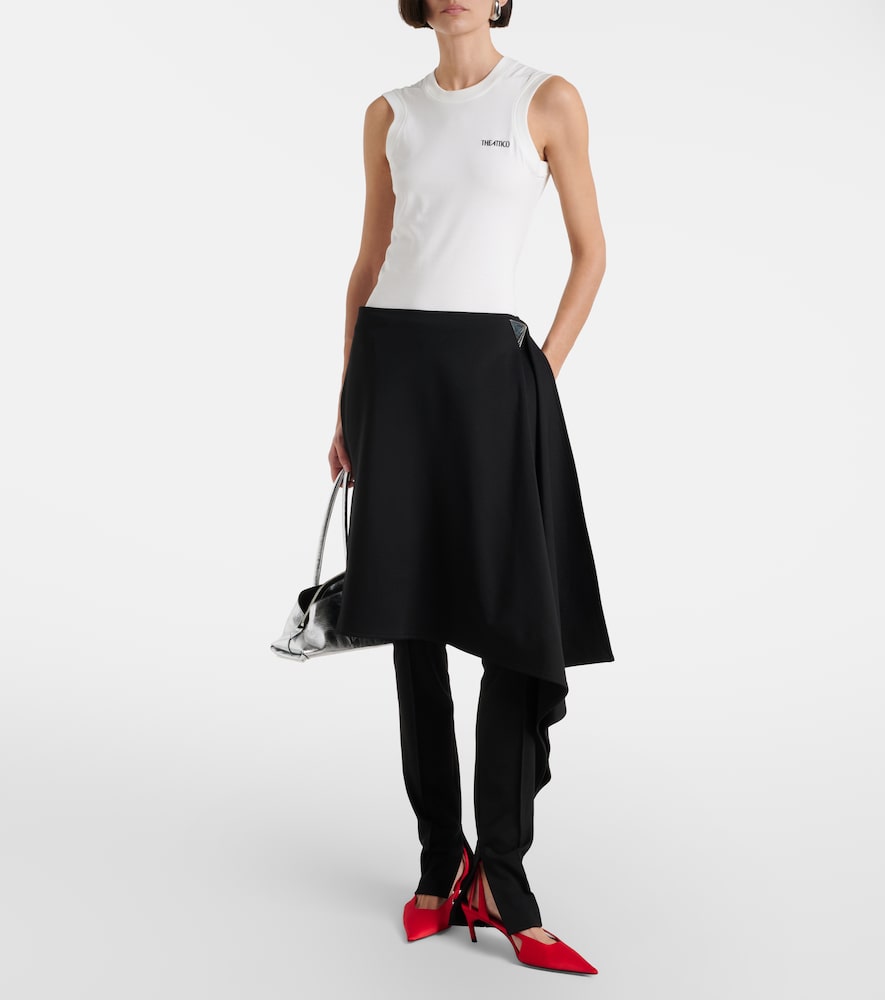 The Attico Draped slim pants
