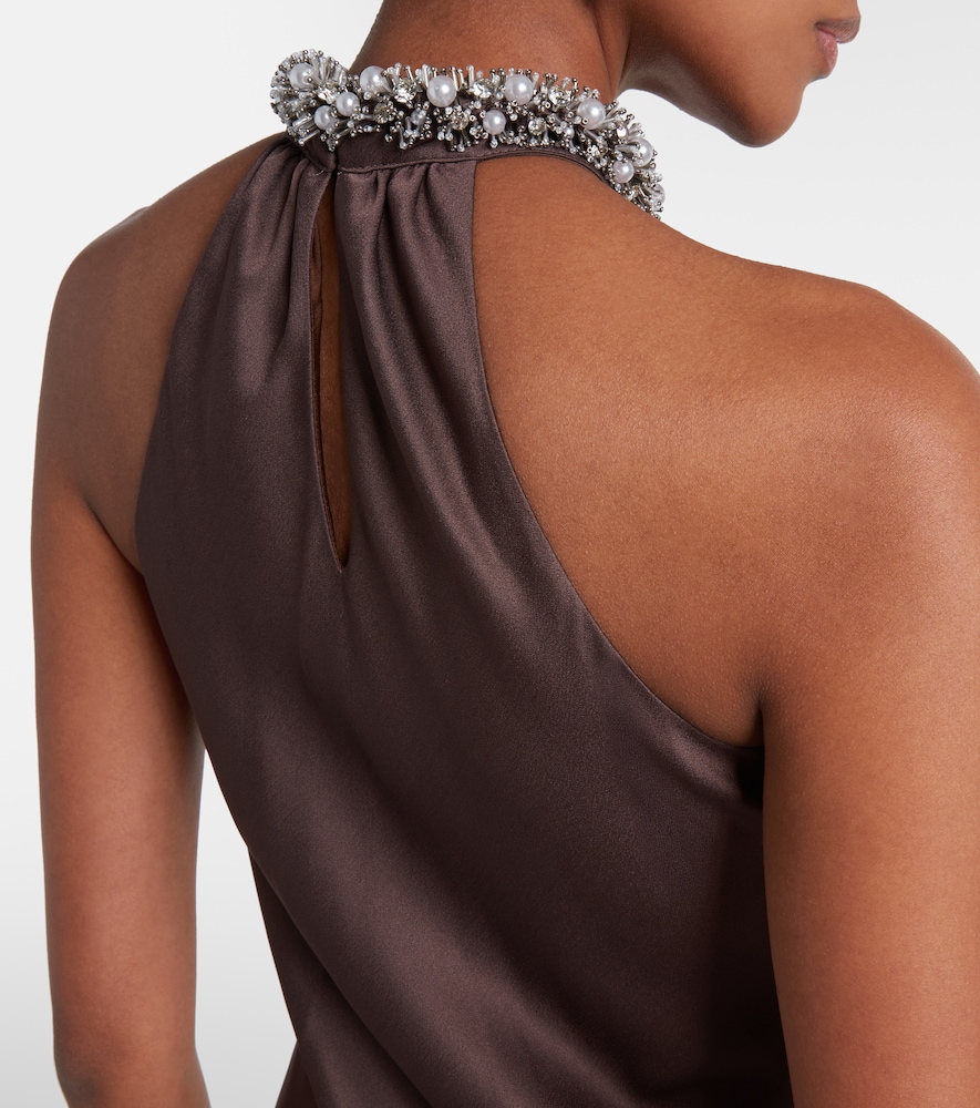  Simkhai Simkhai Embellished Satin Gown 