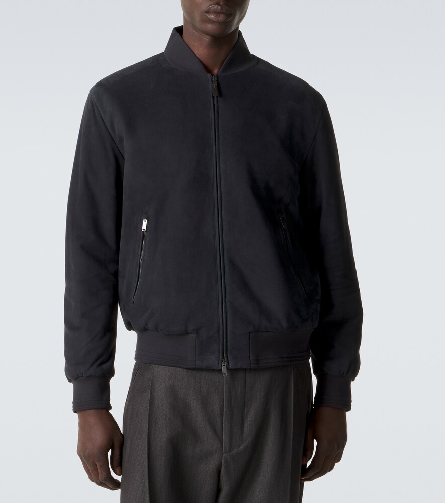  Tod's Tod's Suede Bomber Jacket 