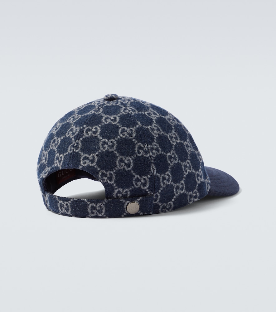  Gucci Gucci Gg Jacquard Wool Baseball Cap 