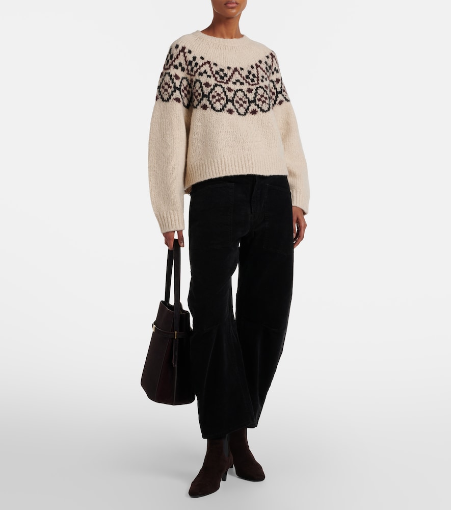Nili Lotan Shon cotton-blend barrel-leg pants