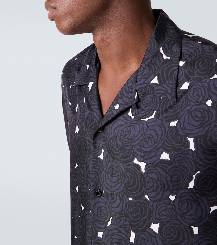  Givenchy Givenchy Floral Silk Bowling Shirt 