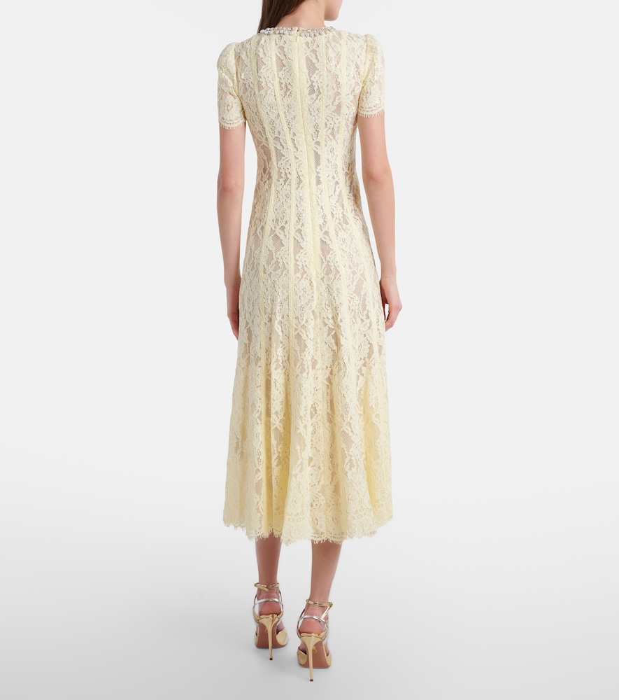  Self-portrait Self-portrait Embellished Lace Midi Dress 