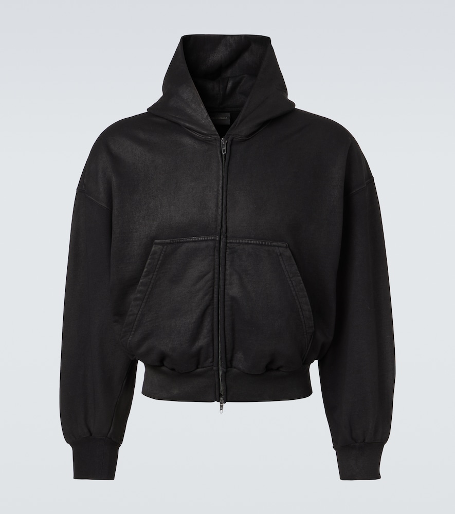 Balenciaga Cotton jersey zip-up hoodie