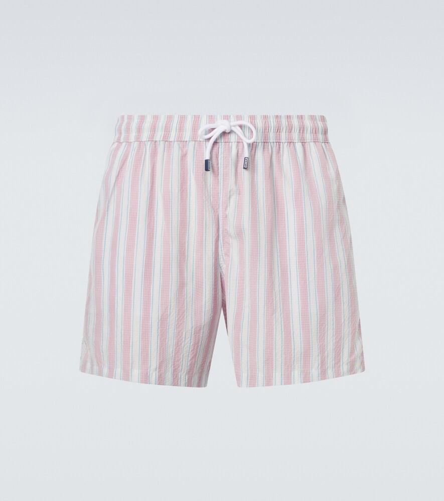 Fedeli Madeira striped swim trunks