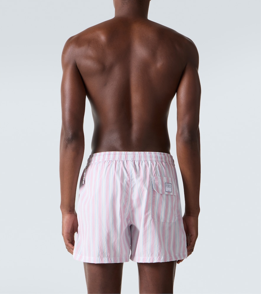  Fedeli Fedeli Madeira Striped Swim Trunks 