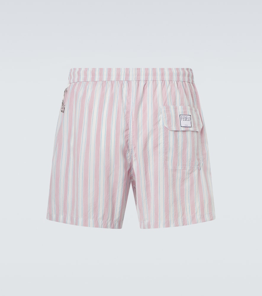  Fedeli Fedeli Madeira Striped Swim Trunks 