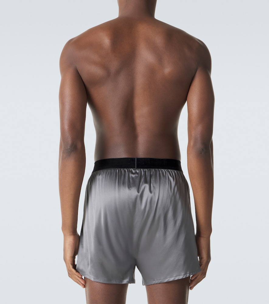  Tom Ford Tom Ford Logo Silk-blend Boxer Briefs 
