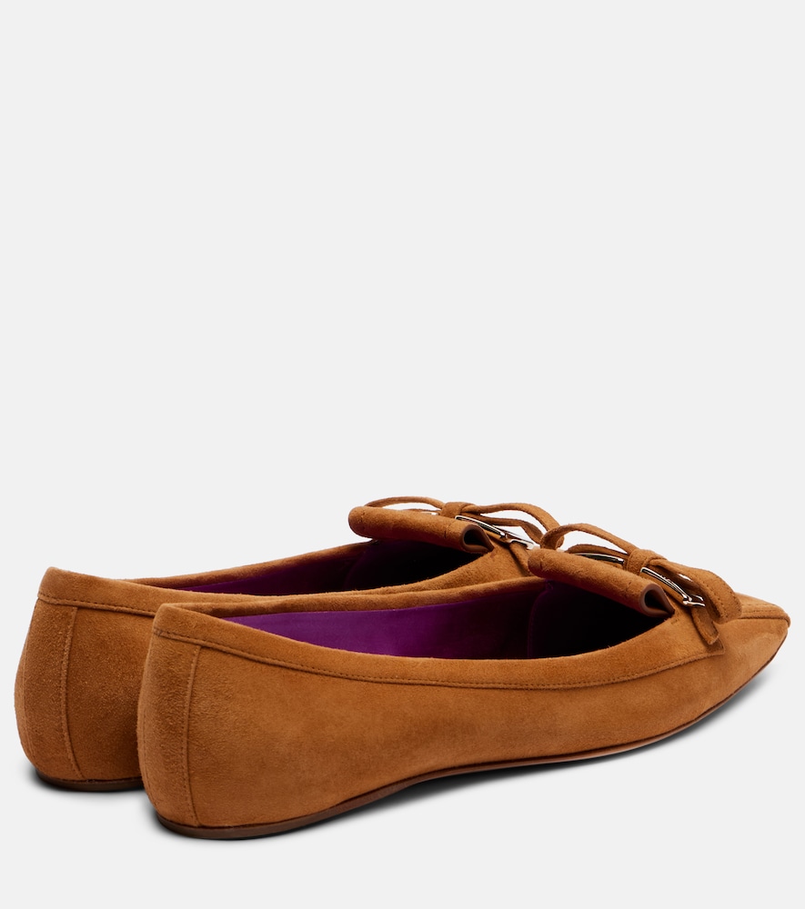  Roger Vivier Roger Vivier Ballerinas Virgule Aus Veloursleder 