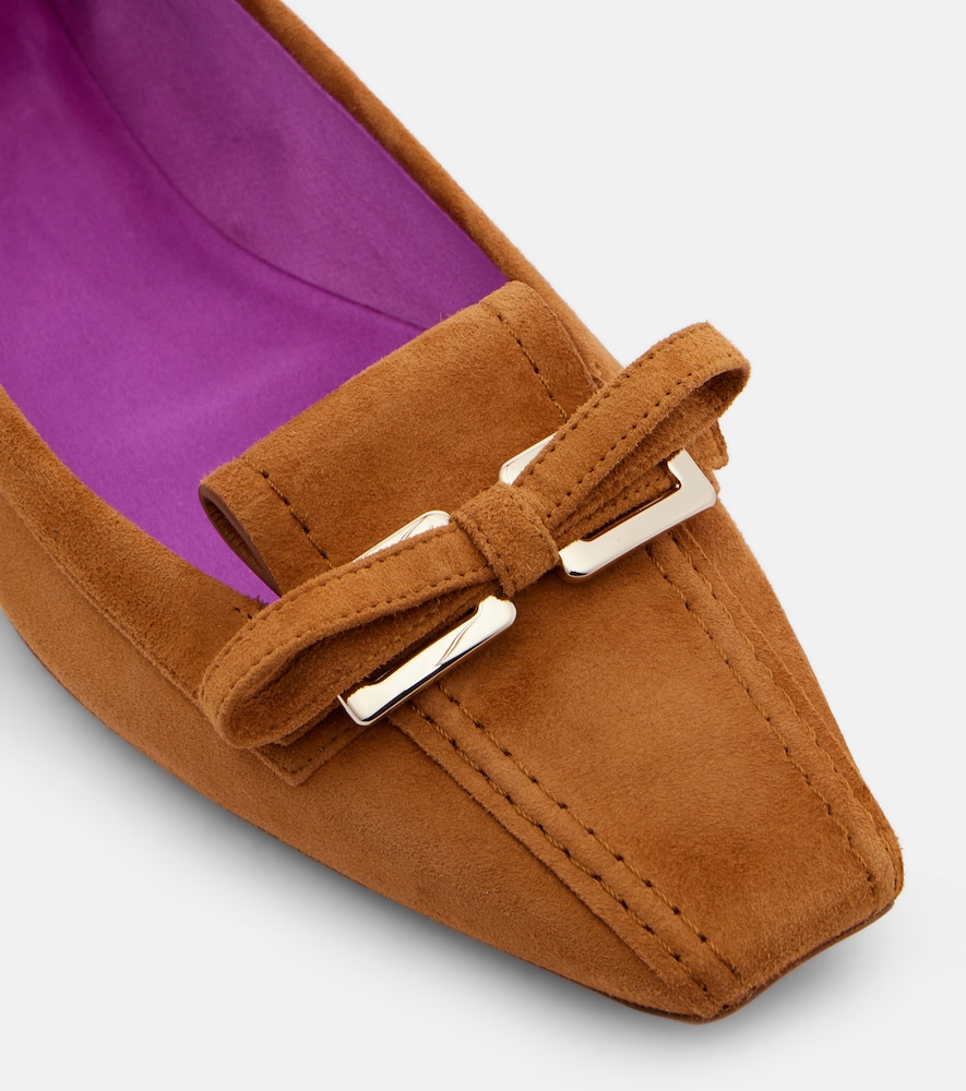  Roger Vivier Roger Vivier Ballerinas Virgule Aus Veloursleder 