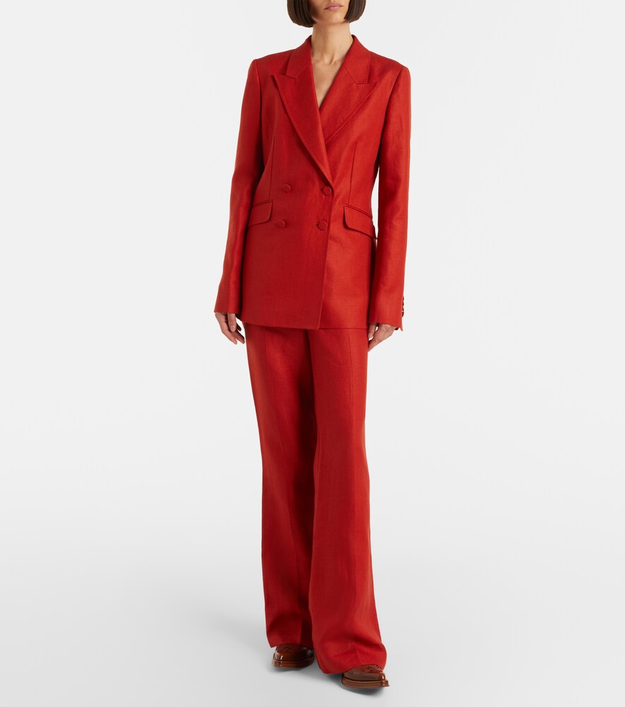 Gabriela Hearst Vesta linen flared pants