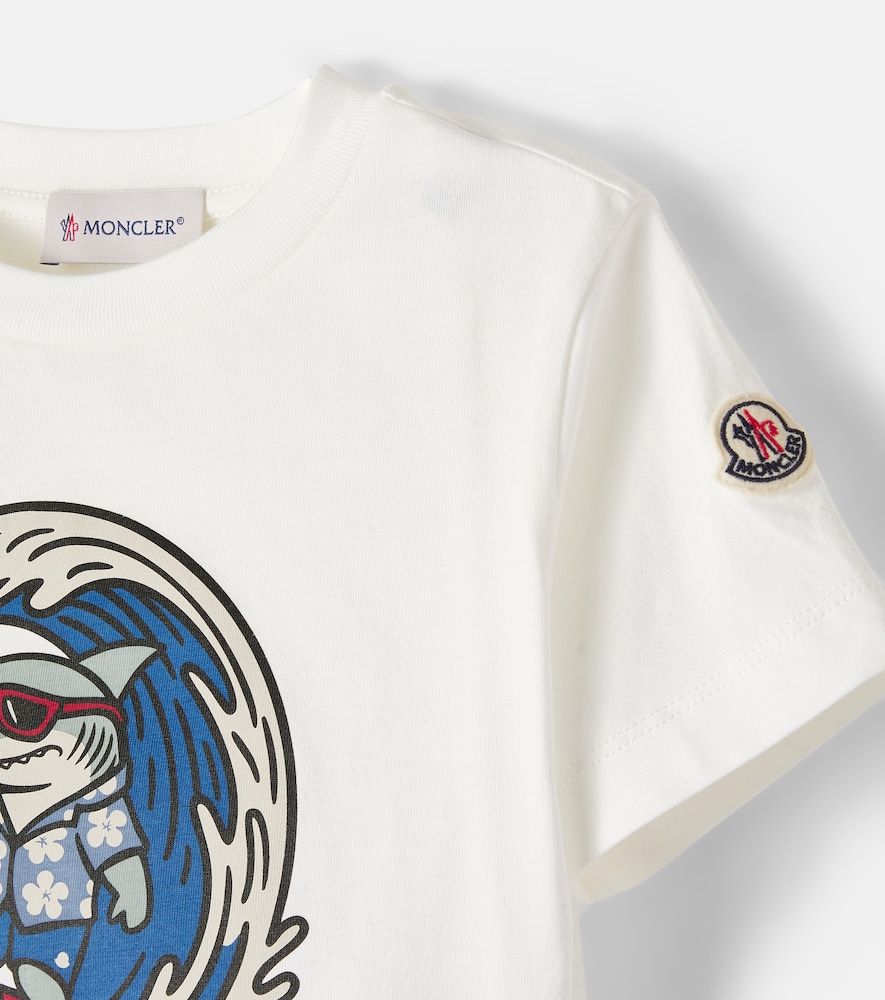  Moncler Enfant Moncler Enfant Logo Printed Cotton Jersey T-shirt 