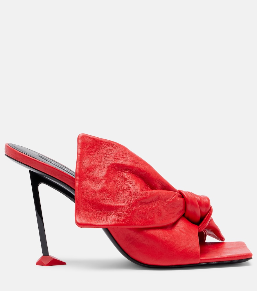  Givenchy Givenchy Boudoir Bow Leather Mules 