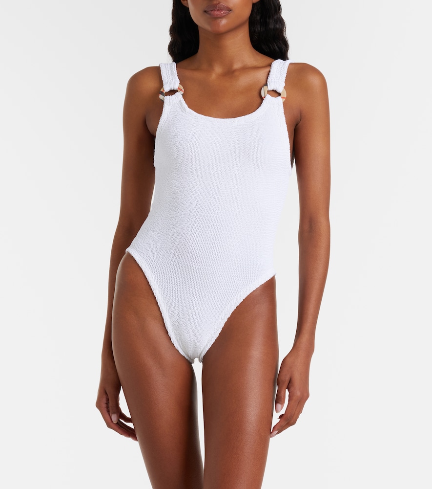  Burberry Burberry X Hunza G Domino Burberry Check Swimsuit 