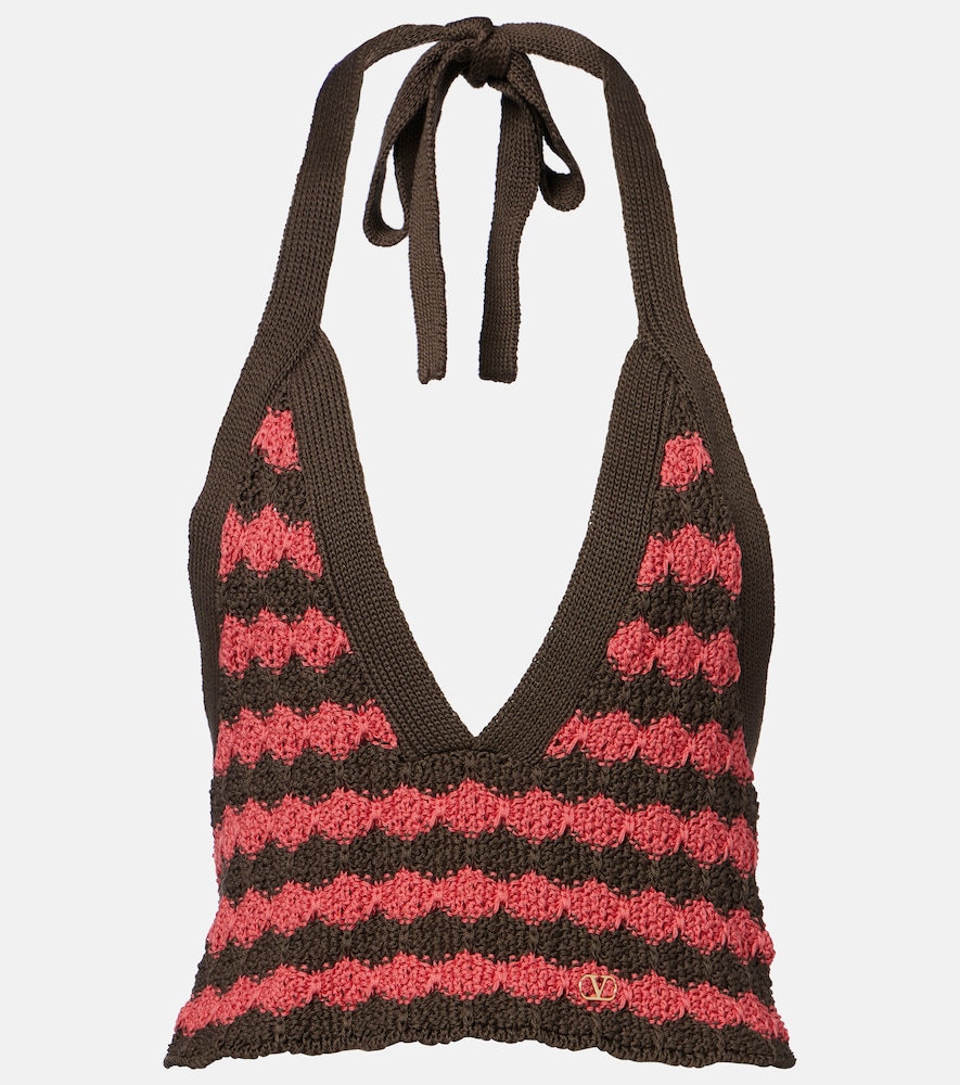 Cropped-Top aus Strick