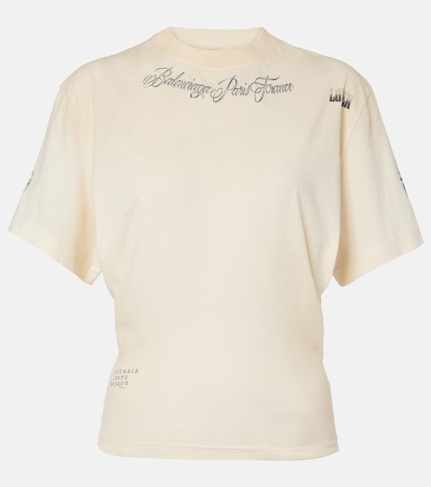 T-shirt in jersey di cotone con stampa