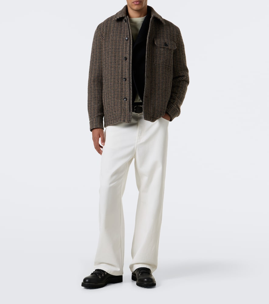 Norfol Checked Wool-Blend Overshirt