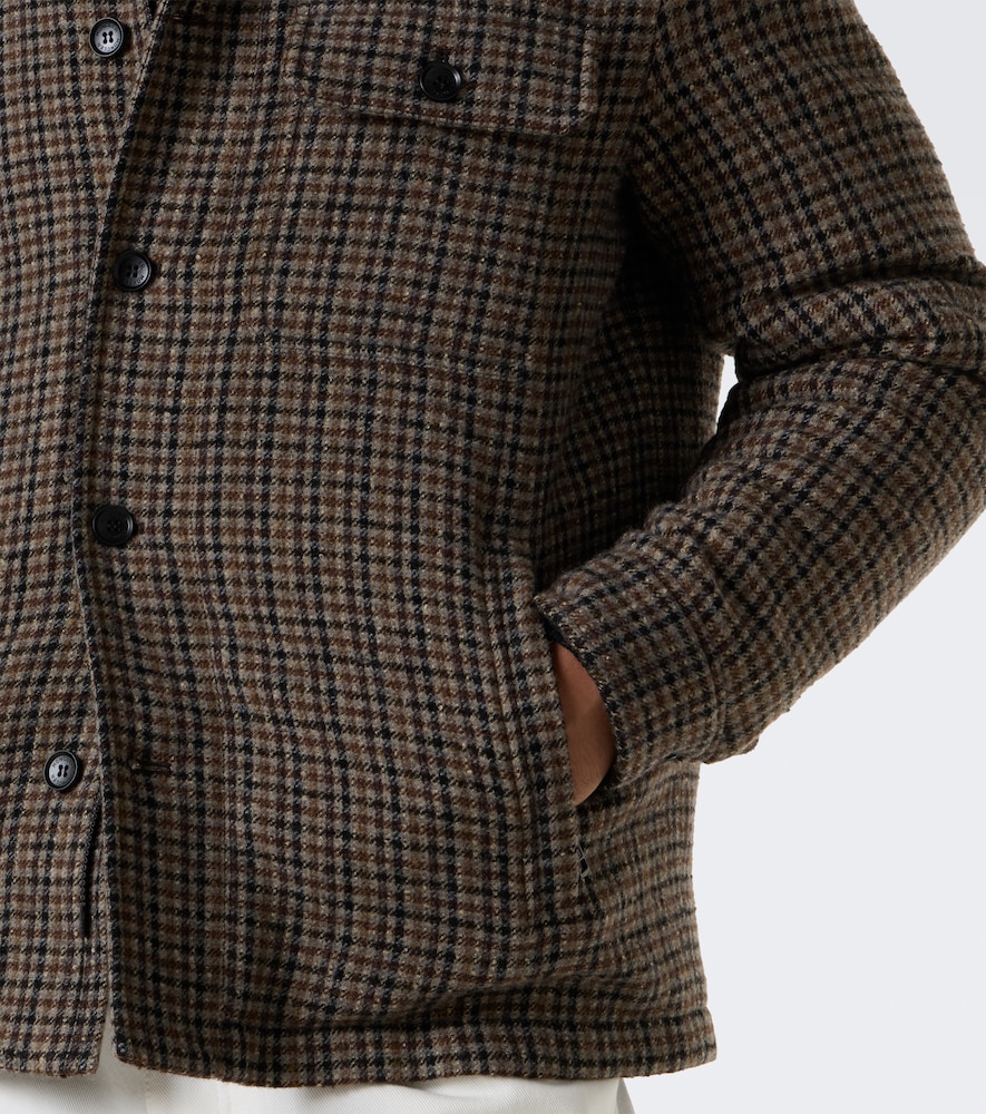 Norfol Checked Wool-Blend Overshirt