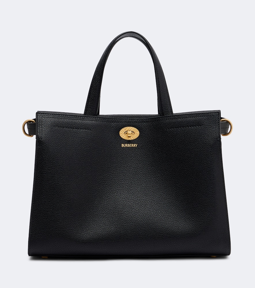 Henkeltasche  Check Small aus Leder