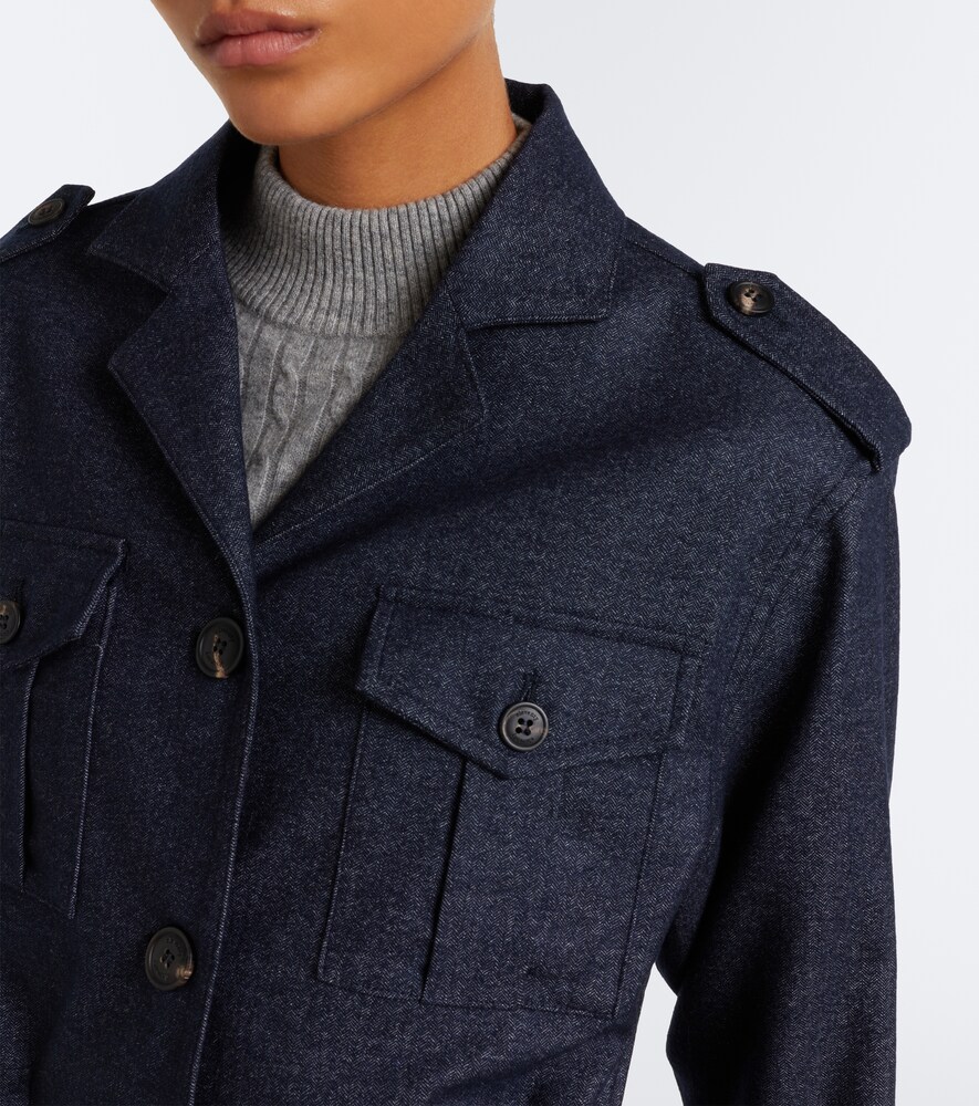Wool, Cotton, And Cashmere Jacket