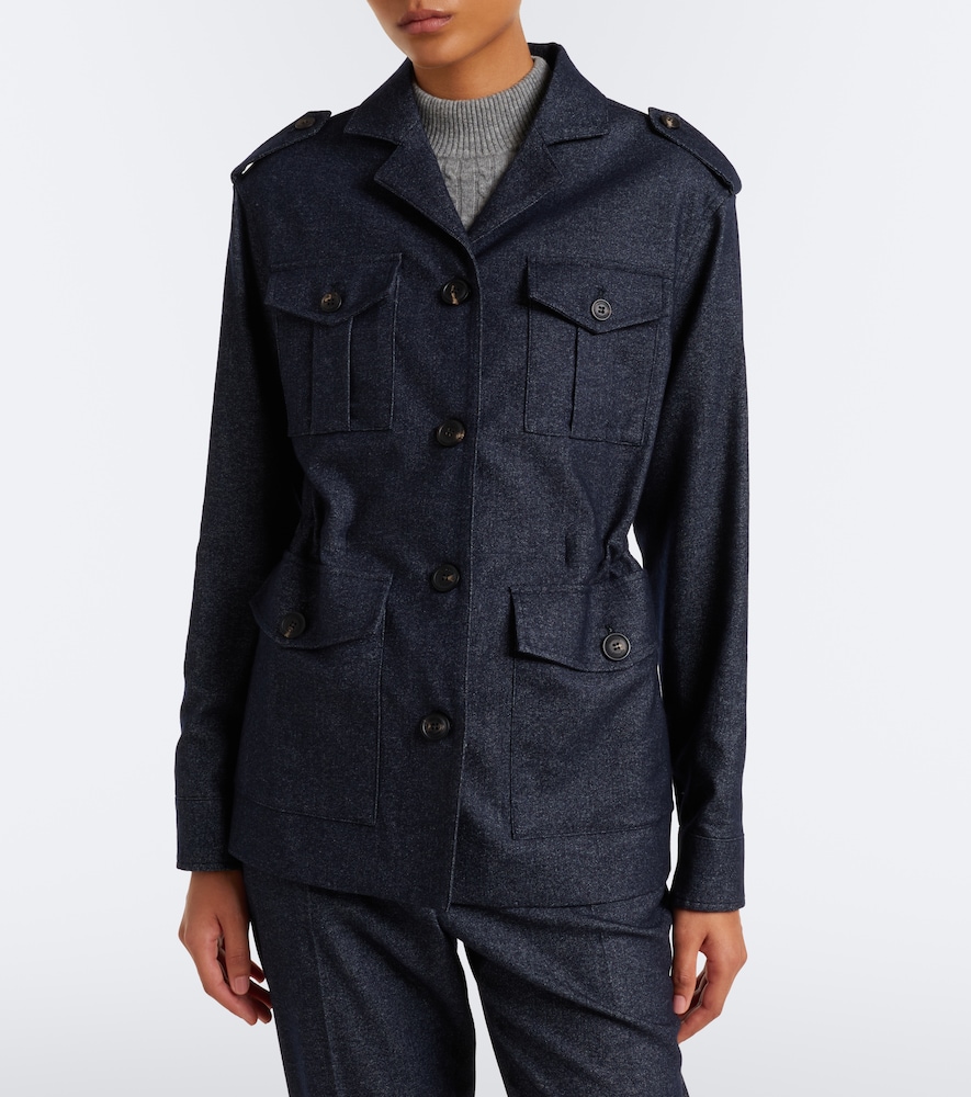 Wool, Cotton, And Cashmere Jacket